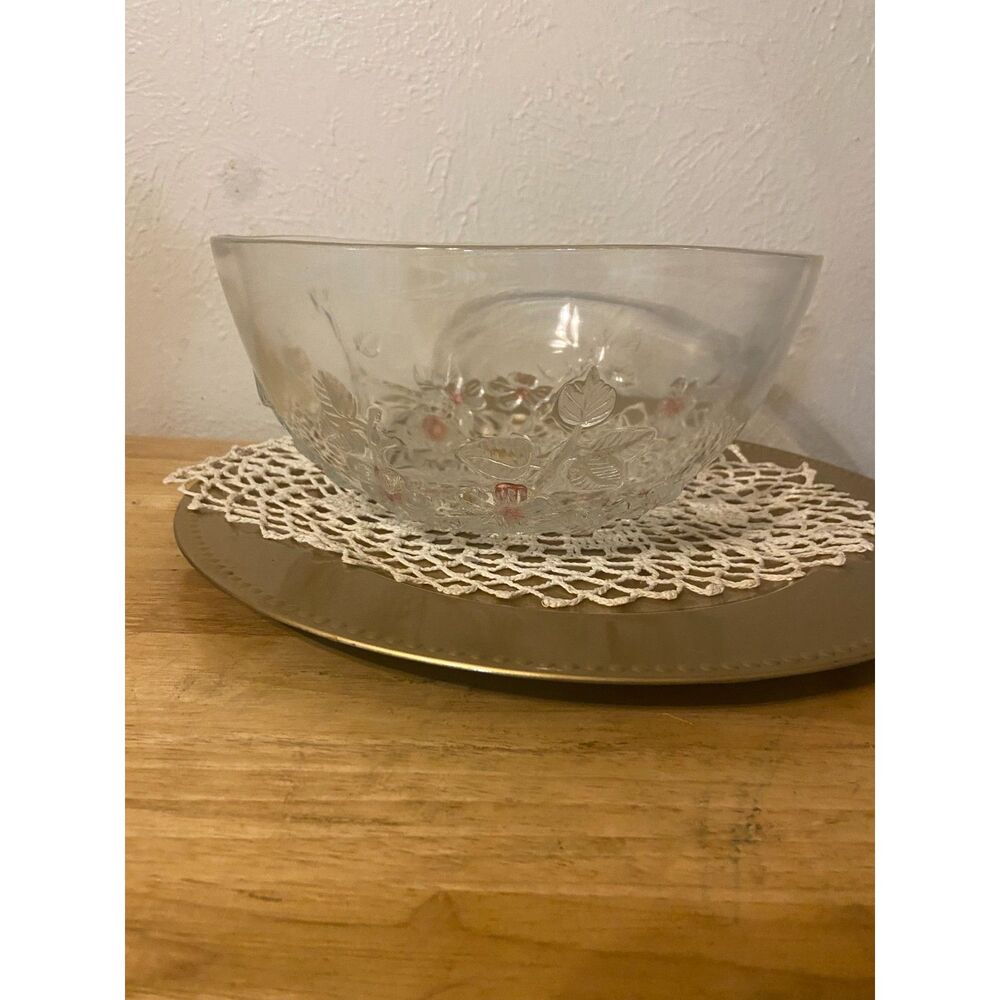 Vintage Mikasa Crystal Rose Bowl